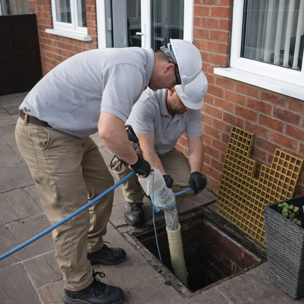 Blocked drain repair service in Hanwell